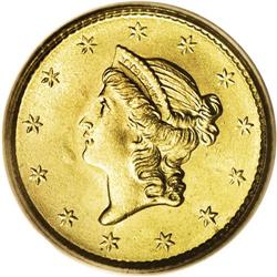 1852 G$1 MS66 PCGS. This is an amazing Premium Gem wit 