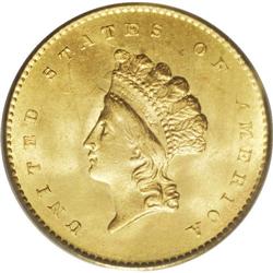 1854 G$1 Type Two MS65 PCGS. The idea of standardizati 