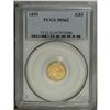 Image 3 : 1855 G$1 MS62 PCGS. Generally not found in Uncirculate 