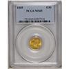 Image 3 : 1855 G$1 MS65 PCGS. The Type Two gold dollar was a thr 