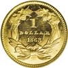 Image 2 : 1868 G$1 MS64 PCGS. This Choice Mint State piece is fu 