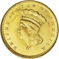 1880 G$1 MS67 PCGS. Along with the 1883 and 1889, the 