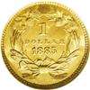 Image 2 : 1885 G$1 MS68 NGC. The 1885 (11,156 business strikes p 