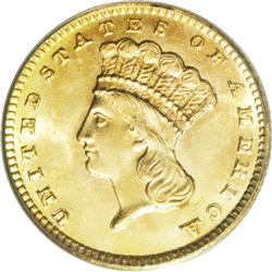 1888 G$1 MS66 PCGS. In the final years of the gold dol 