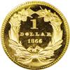 Image 2 : 1866 G$1 PR67 S Ultra Cameo NGC. Unlike dates from th 