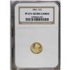 Image 3 : 1866 G$1 PR67 S Ultra Cameo NGC. Unlike dates from th 