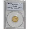 Image 1 : 1843-D $2 1/2 Small D XF45 PCGS. Variety 4-F. This hon 