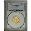 Image 3 : 1843-D $2 1/2 Small D AU58 PCGS. Variety 4-F. Well str 