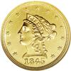 Image 1 : 1845 $2 1/2 MS63 NGC. The 1845 is available by the sta 
