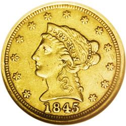 1845-O $2 1/2 AU53 NGC. The 1845-O is an underapprecia 