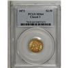 Image 1 : 1873 $2 1/2 Closed 3 MS64 PCGS. A frosty near-Gem with 