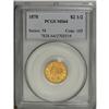 Image 1 : 1878 $2 1/2 MS64 PCGS. A stunning example of this type 