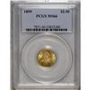 Image 3 : 1899 $2 1/2 MS66 PCGS. The 1899 quarter eagle is a mod 