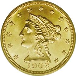 1903 $2 1/2 MS67 PCGS. This shimmering piece advertise 