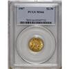 Image 3 : 1907 $2 1/2 MS66 PCGS. A magnificent peach and lime-go 