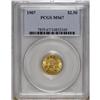 Image 3 : 1907 $2 1/2 MS67 PCGS. This stunning quarter eagle rad 