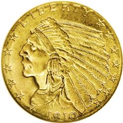 1910 $2 1/2 MS65 NGC. Like many of the Philadelphia is 