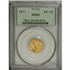 Image 3 : 1911 $2 1/2 MS65 PCGS. Peach and green-gray toning dra 