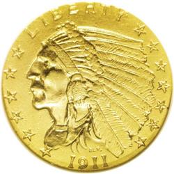 1911-D $2 1/2 --Cleaned--ANACS. AU55 Details. A sharply 