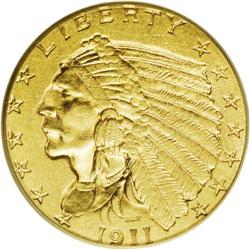 1911-D $2 1/2 AU58 PCGS. Several examples of this high 