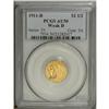 Image 3 : 1911-D $2 1/2 Weak D AU50 PCGS. The Denver mintmark is 