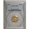 Image 1 : 1913 $2 1/2 MS64 PCGS. The granular wheat-gold fields 