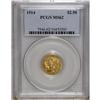 Image 1 : 1914 $2 1/2 MS62 PCGS. The wheat-gold surfaces are sub 