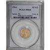Image 3 : 1914 $2 1/2 MS64 PCGS. Satin luster and attractive tan 