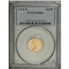 Image 3 : 1914-D $2 1/2 MS64 PCGS. Light yellow-gold color is ev 