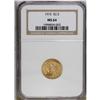 Image 1 : 1915 $2 1/2 MS64 NGC. This wheat-gold piece is satiny 