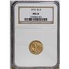 Image 1 : 1915 $2 1/2 MS64 NGC. This wheat-gold example has trac 