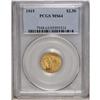 Image 1 : 1915 $2 1/2 MS64 PCGS. A wheat-gold example of the las 
