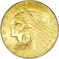 1926 $2 1/2 MS65 PCGS. This is a pleasing Gem example 