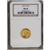 Image 1 : 1927 $2 1/2 MS64 NGC. A softly lustrous peach-gold exa 