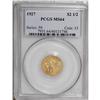 Image 1 : 1927 $2 1/2 MS64 PCGS. The yellow-orange surfaces have 