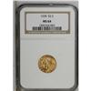 Image 1 : 1928 $2 1/2 MS64 NGC. The wheat-gold surfaces have pre 