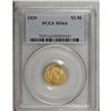 Image 1 : 1929 $2 1/2 MS64 PCGS. A slightly better date in a lov 
