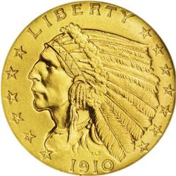 1910 $2 1/2 PR66 NGC. The second of three experimental No lot.No lot.[BR][BR][b]Shipping:[/b] Coin/C