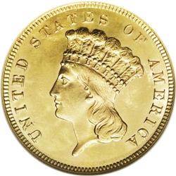 1888 $3 --Tooled--ANACS. MS60 Details. This low-mintage 