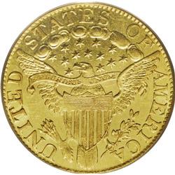 1803/2 $5 AU53 PCGS. Breen-6441, BD-3, R.4. Four diffe 