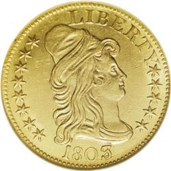 1803/2 $5 MS62 NGC. Breen-6441, BD-4, R.4. There are f 