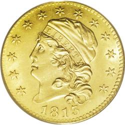 1813 $5 MS62 PCGS. The eye appeal of this coin immedia 