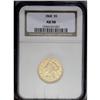 Image 3 : 1868 $5 AU50 NGC. Gold coins failed to circulate on th 