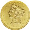 Image 1 : 1874-S $5 AU55 NGC. Luminous honey-gold luster emerges 