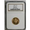 Image 1 : 1880-S $5 MS64 S NGC. A boldly struck straw-gold near 