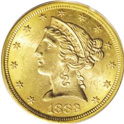 1883-S $5 MS64 PCGS. This is one of the more underrate 