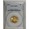 Image 1 : 1885-S $5 MS64 PCGS. Choice and strongly lustrous with 