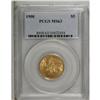 Image 1 : 1900 $5 MS63 PCGS. Select and softly lustrous with sur 