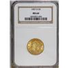 Image 1 : 1907-D $5 MS64 NGC. A lustrous butter-yellow Denver Mi 