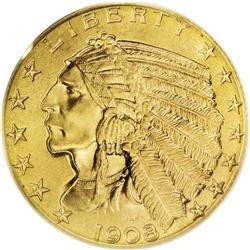 1908-S $5 MS64 PCGS. The 1908-S is a perennially popul 